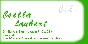 csilla laubert business card